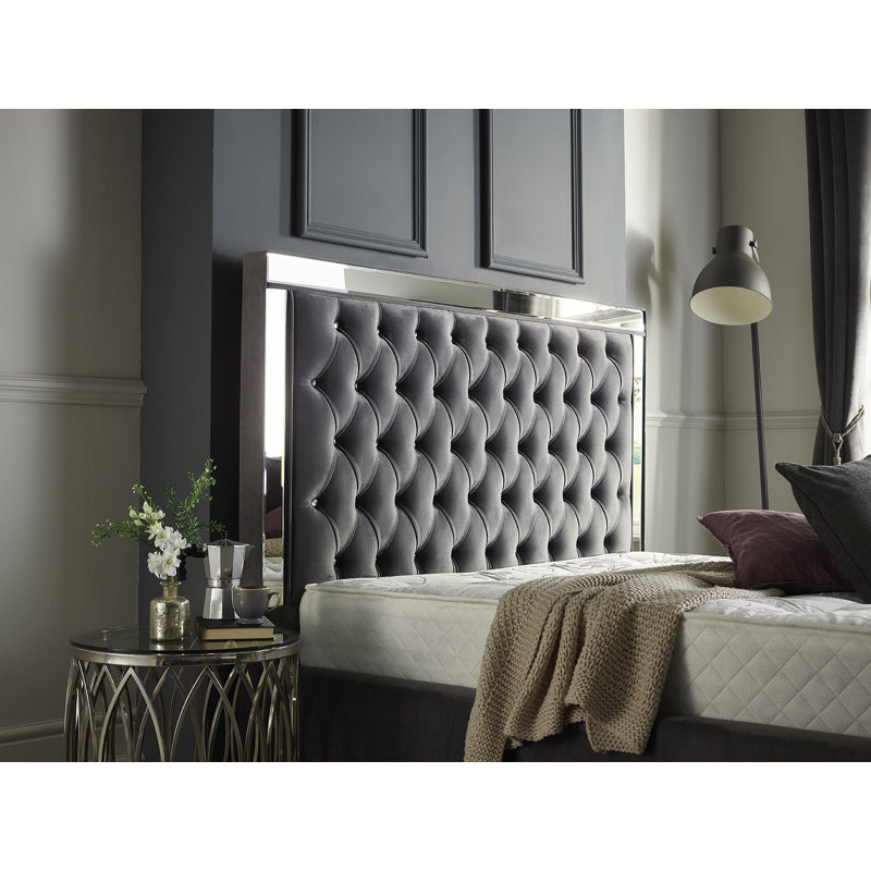 Canora Grey Kaleb Upholstered Bed Frame Canora Grey Kaleb Upholstered Bed Frame